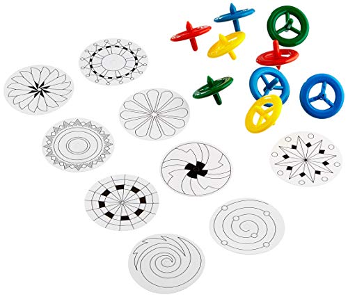 Baker Ross Toupies à colorier (Paquet de 12) - Mini jouets pour pochettes surprises des enfants,...