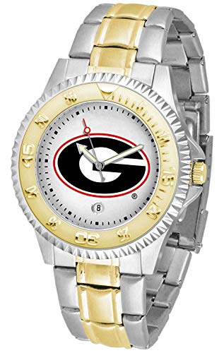 SunTime Georgia Bulldogs Competitor Two-Tone Men's Watch