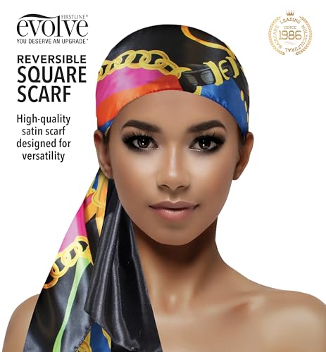 Evolve Reversible Satin Square Scarf3