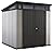 Keter Outdoor Storage Shed, for House, Patio & Yard, Plastic Resin, Artisan, 7x7 Ft, Gray