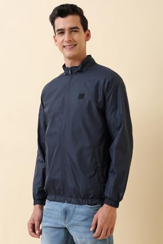Image of Allen Solly Men's Regular Fit Solid Windcheater Jacket