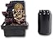 Ebros Gift Hindu Vastu Elephant God Ganesha Meditating Table Desktop 3 Step Water Fountain Waterfall Statue Decorative Water Feature 3D Ganapati Vinakaya Hinduism Lord of Success Remover of Obstacles