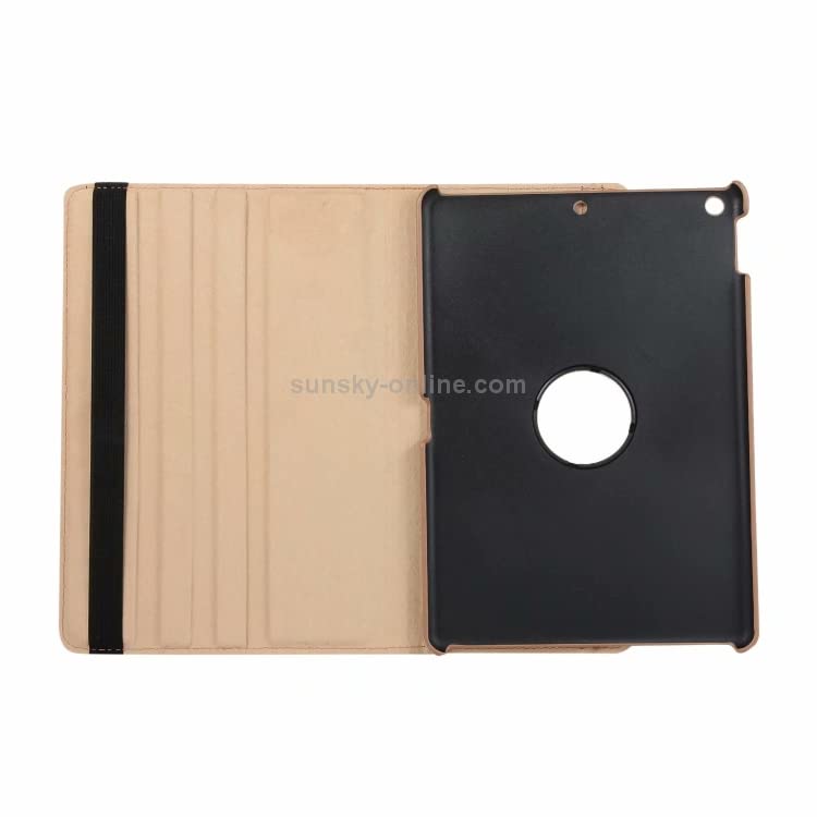 PU Leather Rotate Stand Case for iPad 9.7 inch 5th/6th Generation 2017/18 and For iPad Air 1st Generation and iPad Air 2 2013/14 (Gold) - Image 2