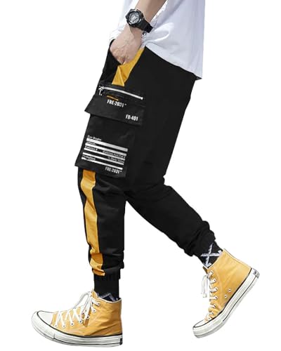 Image of Noble Monk Men's Loose Mid Rise Track Pant | Stylish Track Pants | Cargo Pockets |Baggy Fit Jogger's
