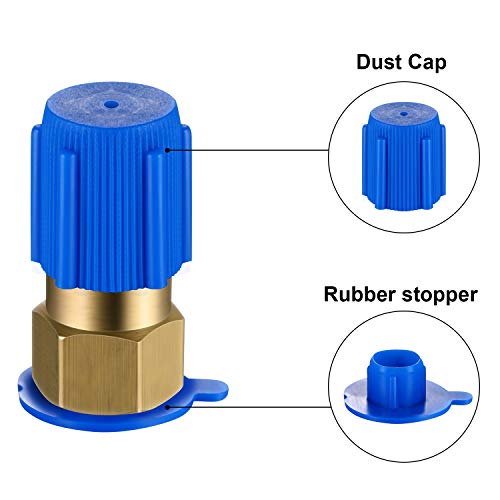 Bullet Piercing Valve Kit With Dust Cap Converts R12 To R134A Fit 7/16 Inch Low Side Port Bpv-31 Bullet Piercing Tap Valve Compatible With Ap4502525, Bpv31D, Gpv14, Gpv31, Gpv38, Gpv56, Mpv31 #TOP4
