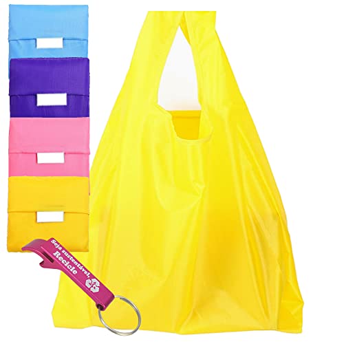 Bolsa Sacola Ecologica Ecobag Dobrável Nylon kit 3 peças + Chaveiro CBRN19939
