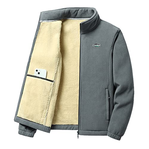 Veste d'hiver en velours corail Mi Jacket gris XXXXL pour homme
