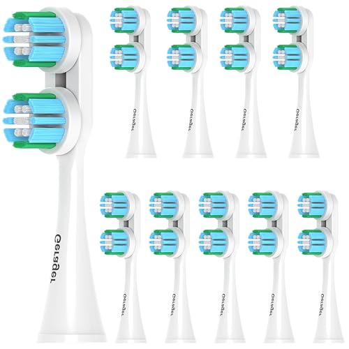 Replacement Heads Compatible with Spinbrush Electric Toothbrush Adults Toothbrush Head 10 Pack Brush Heads Medium Bristles