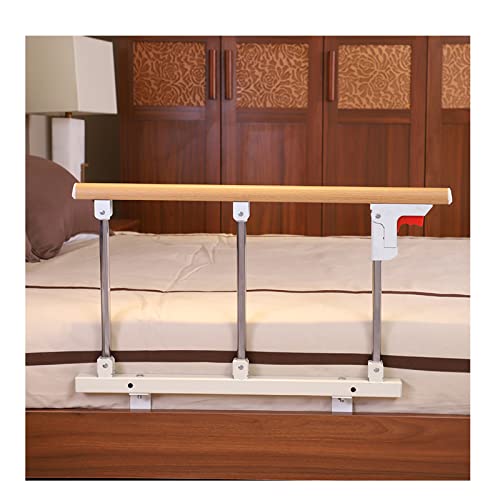 SHUDONGDEN Lato per Anziani Sponde per Letto,per Anziani Adulti Maniglia per,Protezione Laterale per Sponda Letto Pieghevole per Anziani,Protezione Laterale,Giallo