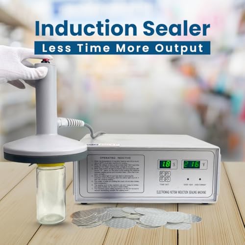 Image of SMART PACK Manual Induction Sealer for Packaging of PET, HDPE Plastic and Glass Jar Sealer Machine | Heavy Duty Packaging Equipment | Safety Seal Portable Induction Sealer | Big Torch Tool