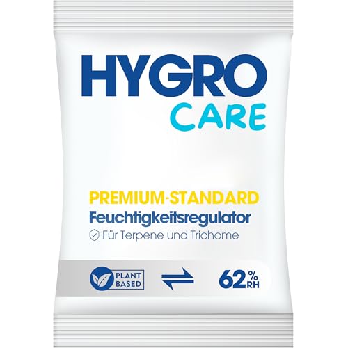HYGRO CARE 62% – Nachhaltige Feuchtigkeitskontrolle für Kräuter | Bis zu 120 Tage Frische | Bidirektionales System | Pflanzlich, Premium-Qualität | 10er Pack