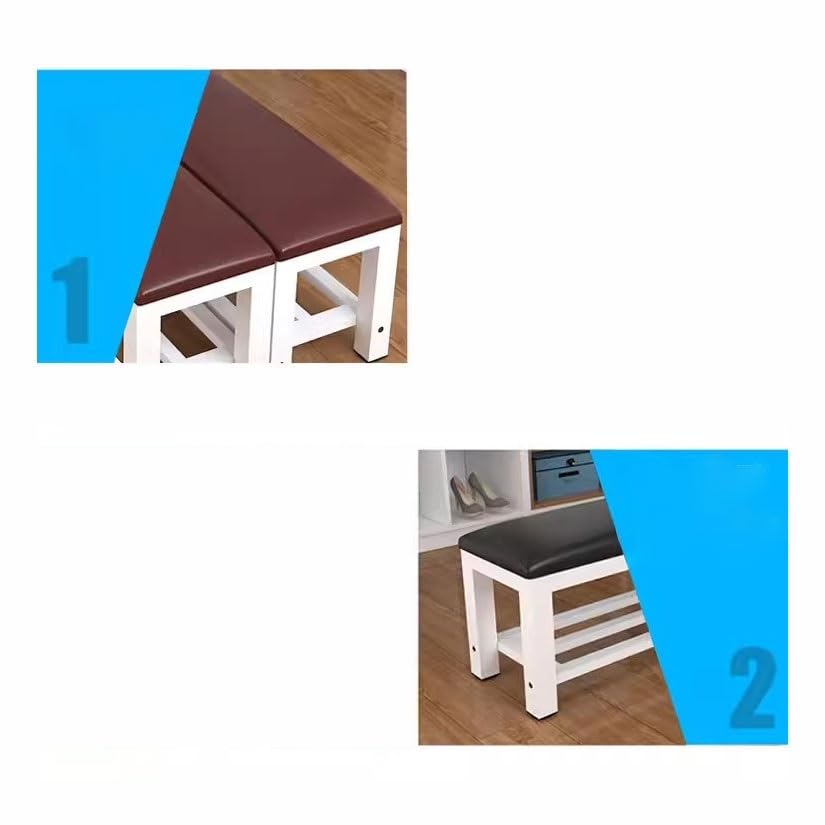 Banc de bout de lit confortable pour optimiser le rangement du linge