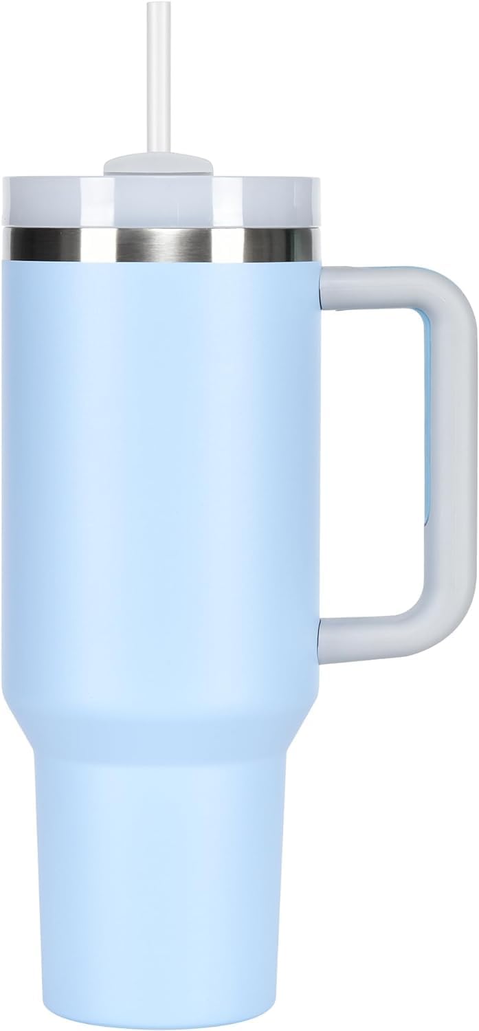 YASHODHARA ENTERPRISE Tumbler with lid and Straw 1200ML Cup Stainless Steel Vacuum Insulated Flask for Water, Iced Tea or Coffee for Office Gym Travel (Sky Blue) (B0D7MMXFJR) Amazon Price History, Amazon Price Tracker