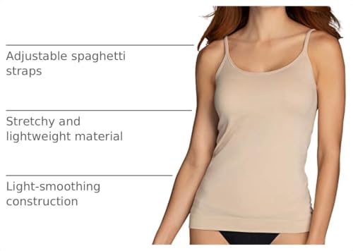 Vanity Fair womens Tops for Layering (Camisole & Tank Tops) Camisole, Cami - Seamless Neutral, Large US - image 4