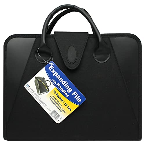 C-Line Expanding File with Handles, Letter Size, Black (48211)