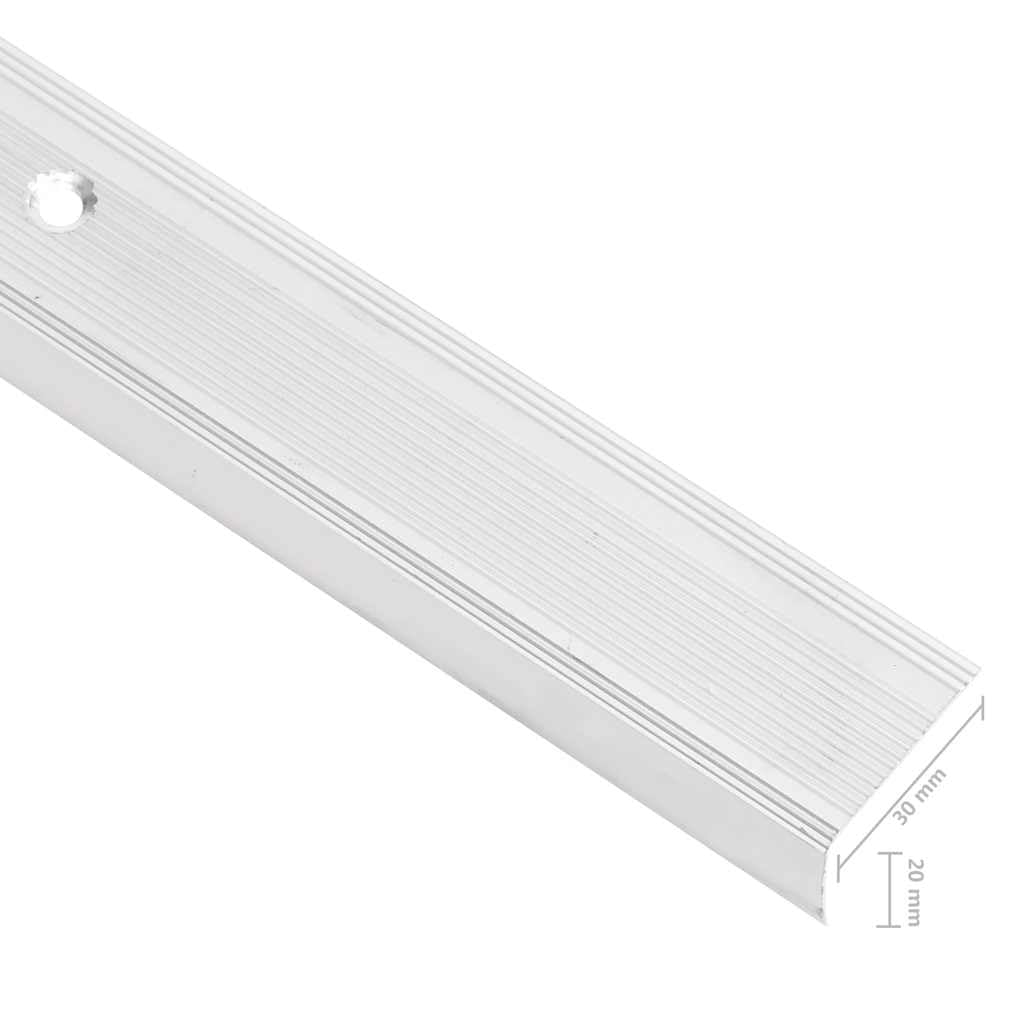 Gecheer Cantoneras para Escalera de Aluminio con Inserción Antideslizante - Protección Estética y Segura, 100 cm de Largo