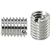 Heyous 8PCS Stainless Steel Fastener Threaded Fitting Sleeve Reducing Nut M8x1.25 Male to M6x1 Female Reducing Pipe Threaded Sleeve Conversion for Manufacturing Industry Repair