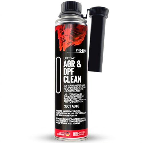 LIFETIME AGR & DPF CLEAN Pro-Line - Hochleistung Diesel Reiniger AGR Reiniger Diesel & Dieselpartikelfilter Reiniger für umfassende Reinigung von AGR DPF & Turbolader. 400ml für 80l Diesel
