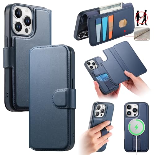 Funda iPhone 14 Pro Asuwish azul para el uso diario en la oficina