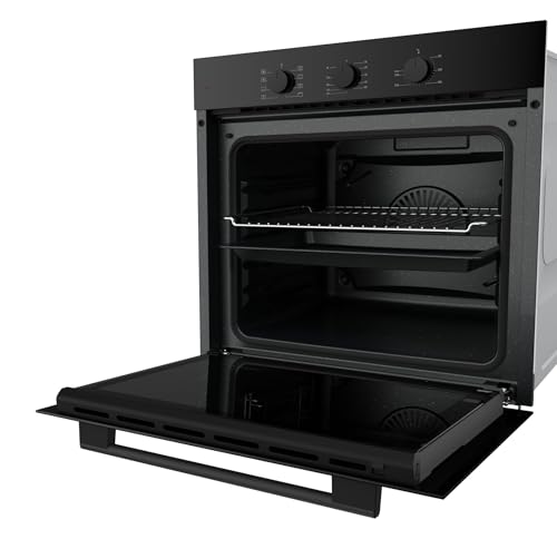 Ferre QBP8- BL - 60cm Electric Built-in Oven - 68L - Turbo Fan & Turbo Resistant & Grill Resistant - Black - Image 4