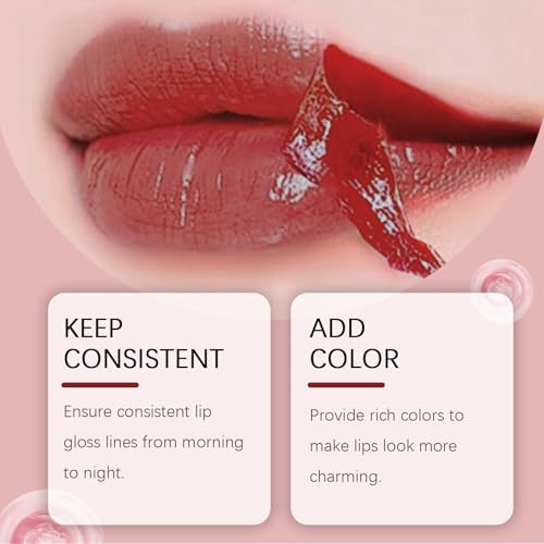 3. Bild von Sitovely Peel Off Lip Liner Stain, 3PCS Lip Stain Peel Off Matte Brown Lip Liner, Langanhaltender Abziehbarer Lippenfleck, Lip Liner Tattoo Highly Pigmented Lip Tint Stain(Pink, M)