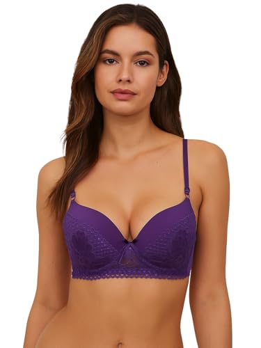 Image of Viola's Secret 6 Pack of Color Print T-Shirt Bras B Cup C Cup and D Cup