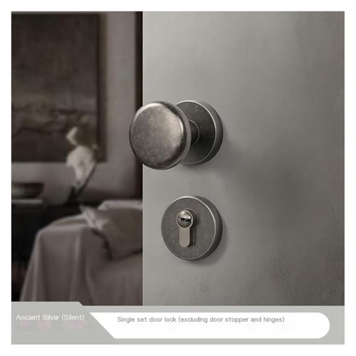 Poignée de porte ovale style chinois pour chambre parentale calme