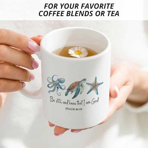 Taza de Cerámica con Verso Bíblico y Diseño Religioso miniatura 4