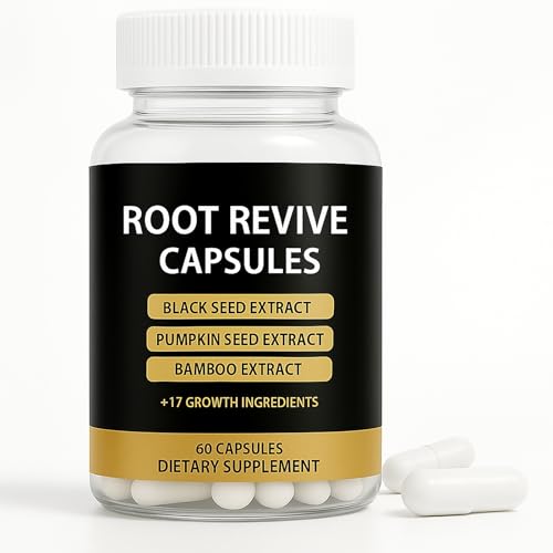 WNOHIQ Root Revive Capsules for Black Women Nourishes Thinning Hair & Boosts Hair Thickness with Black Seed Extract Biotin - 17 Growth Ingredients Hair Supplement Regrowth Hair Vitamins
