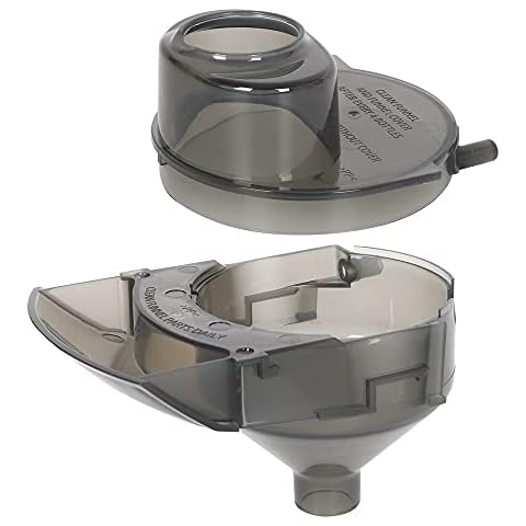 Aquaflosser 2 Pieces Replacement Parts Compatible with Baby Brezza Formula Pro Advanced FRP0046 Replacement Funnel and Cover. Grey, Gray, Funnel01 Cover