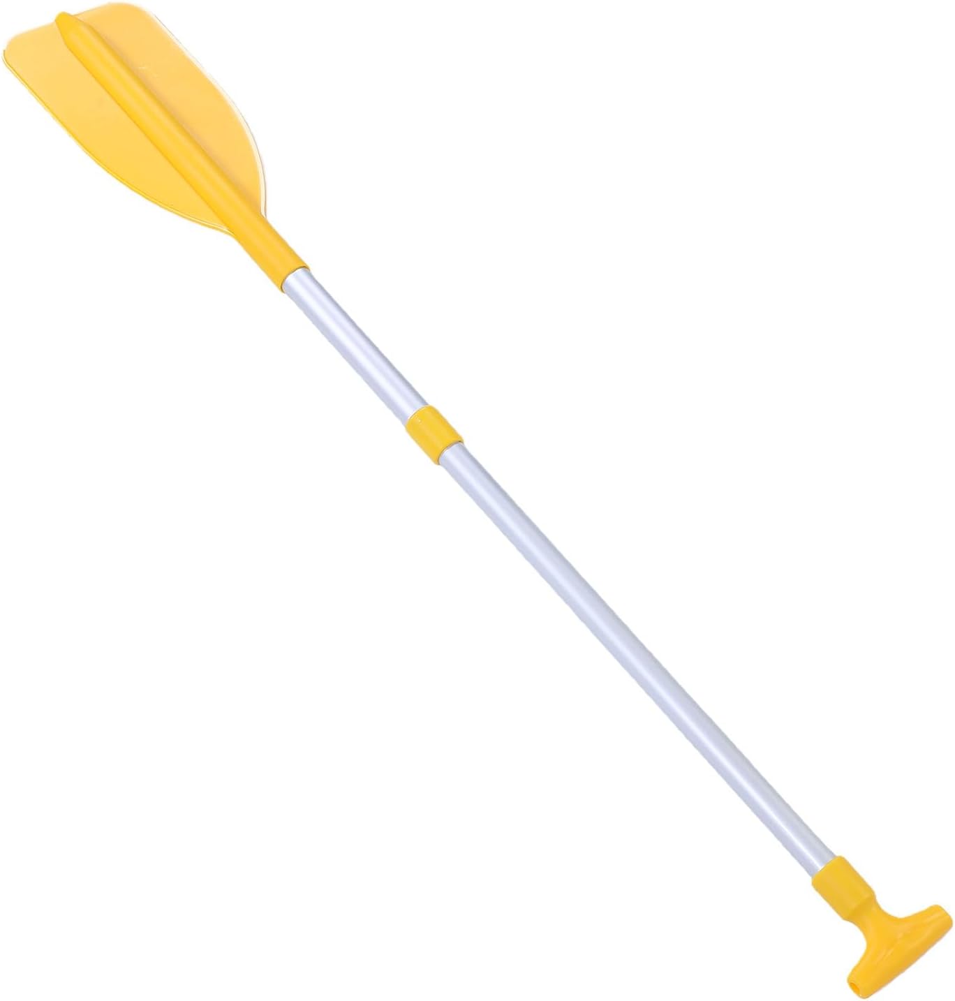 Drfeify Kids Kayak Paddle, 43.5 Inch Lightweight Aluminum Alloy Telescoping Paddle with Drainage Hole and Ergonomic Handle, for Canoeing Boating in Pool Shallow Water