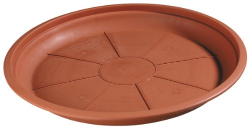 geli Thermo Plastic MONTANA / ROMANA Soucoupe pour pot de fleur ronde en plastique Terracotta 20 cm terracotta 06 Cover