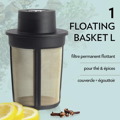 Infuseur à thé et épices Finum en acier inoxydable réutilisable