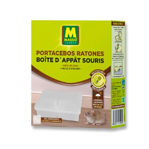 Portacebos para Ratones Muy EFICAZ y fácil de Usar – Caja De Seguridad Reutilizable para Cebo Raticida En Bloque con Tapa Transparente, Uso Interior y Exterior | Nexum Market