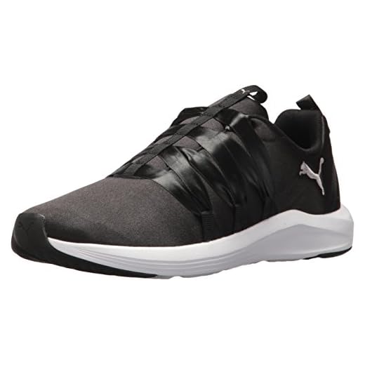PUMA womens Prowl Alt Satin Wn Sneaker, Black/White, 8.5 US