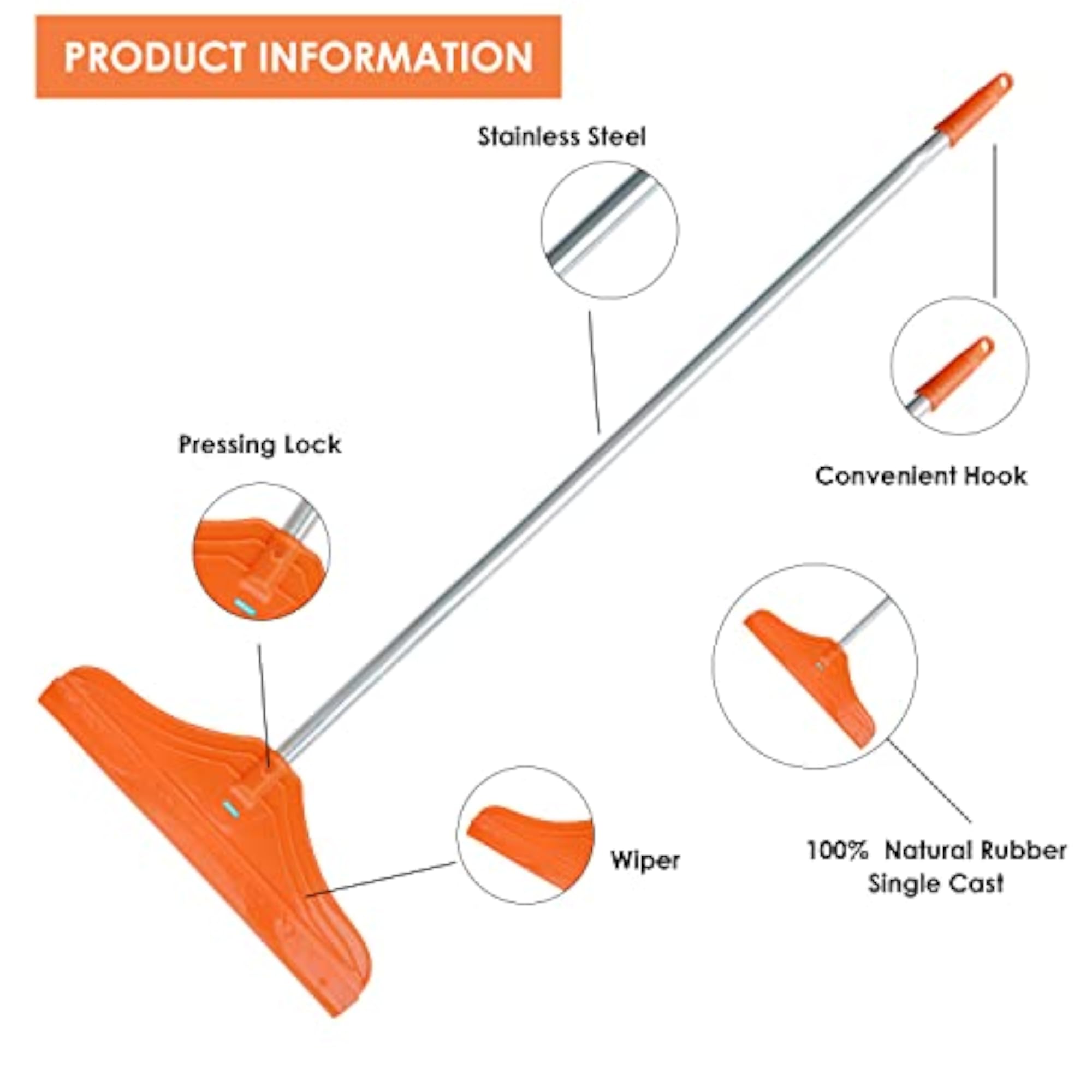 Heavy Duty 54 Inches Commercial Floor Squeegee