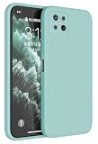 Topme Cover per OPPO Reno4 Z 5G (6.57" Inches) Custodia Case, Protezione Della Pelle Della Custodia in Silicone Tpu - Ciano chiaro