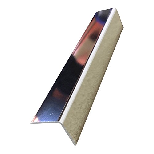 Silver Angle Trim PVC 90 Degree Angle Trim Chrome Bathroom Wall Panels 20mm 2.5m By DBS