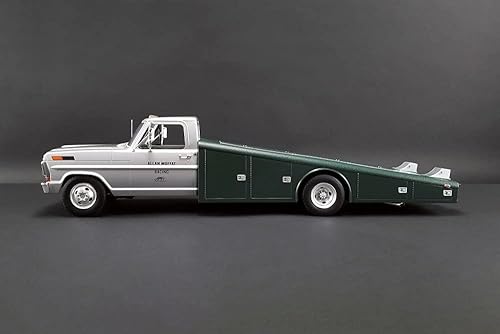 Miniatura 5 de ModelToyCars 1970 Ford F-350 Camión rampa - Brut - Allan Moffat DDA Exclusive, blanco y verde - Acme A1801402 - Modelo de juguete fundido a presión