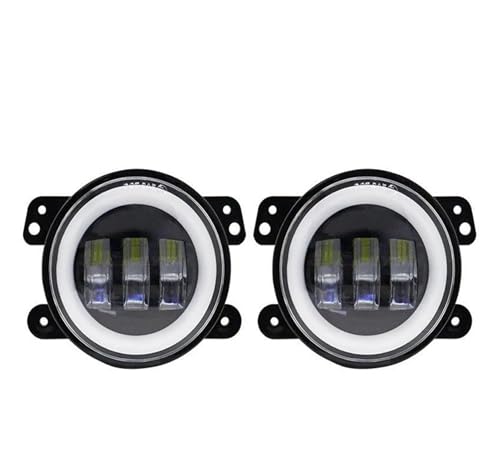 Antibrouillard LED pour Jeep Wrangler feux bicolores de conduite nocturne et tout-terrain
