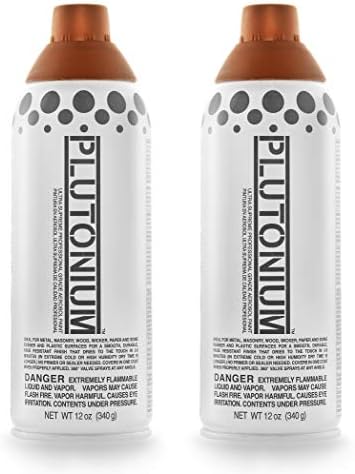Plutonium Paint Ultra Supreme Professional Aerosol Spray Paint, 12-Ounce, 3rd Place Bronze Metallic (2 Pack)