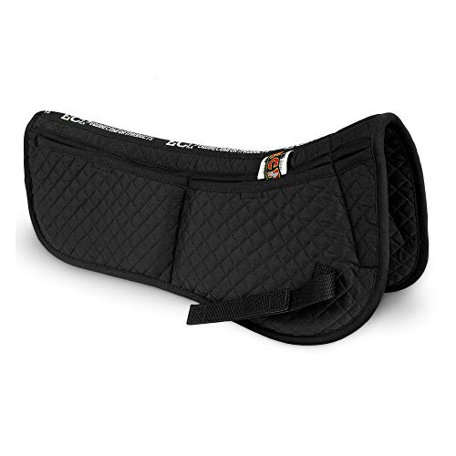 ECP Equine Comfort Products Adjustable Shock Absorbing Memory Foam Half Saddle Pad,…