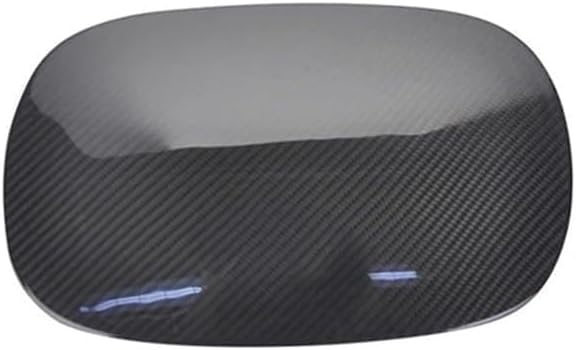 Car Accessories Dry Carbon Fiber Overlay Fuel Gas Door Cover Compatible For Alfa Romeo Stelvio SUV 2017up