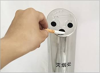 Amazon.co.jp: 壁に取り付けられた屋外のシガレットビンステンレス鋼の
