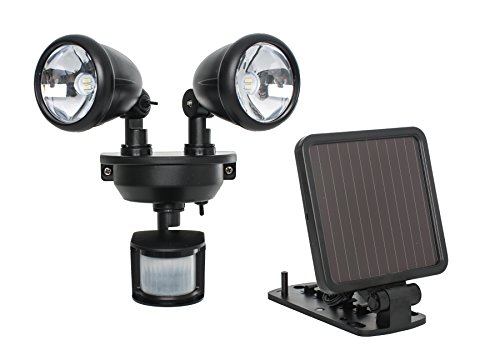 Maxsa 44215 Solar Motion Activated Dual Head Light In Black 8.50X8.00X7.50 #TOP3