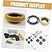 PartyKindom 1 Set Toilet Flange Wax Ring for Bathroom Toilet Bowl Gasket Sealing Kit with Installation Tools