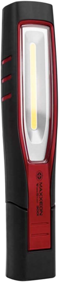 MAXXEON WorkStar 300I Technicans Work Light Professional Rechargeable LED Work Light, Red