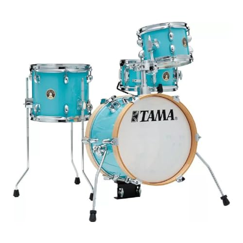 TAMA Kit de tambor Club-Jam Flyer Ultra Compact Drum 4 uds. - Hardware Aqua Blue/Chrome