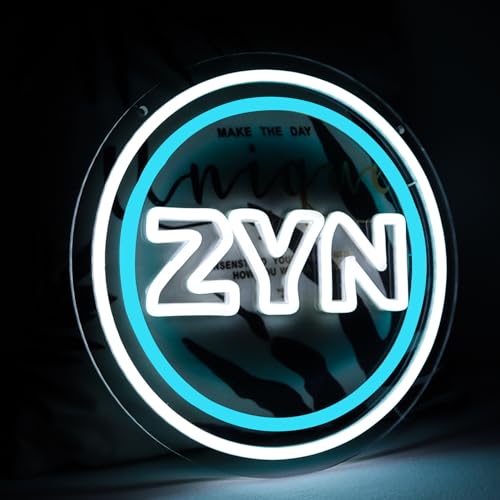Image of Pugna Z.Y.N Neon Signs for Wall Decor Neon Lights for Bedroom Led Business Signs Suitable for Man Cave Bar Pub Restaurant Christmas Gift Art