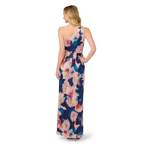 Image of Adrianna Papell One Shoulder Chiffon Gown